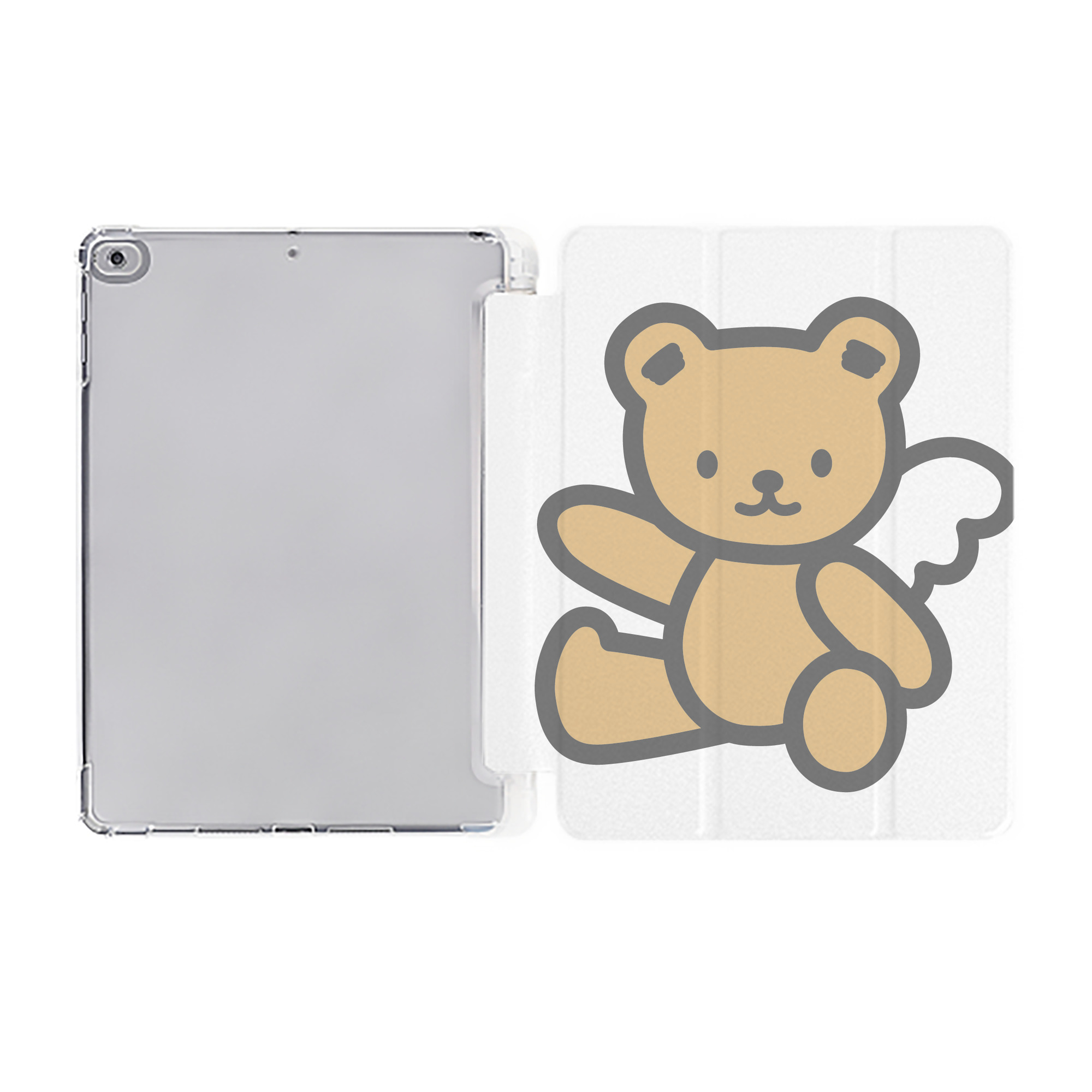 （画像用） Hello Kitty ハローキティ IPad ケース ペン収納付き 三つ折りスタンド PUレザー×シリコン 対応機種9.5/10.5/10.9インチ